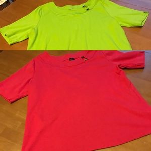 Like New! 2 identical Rafaella tops size XL.